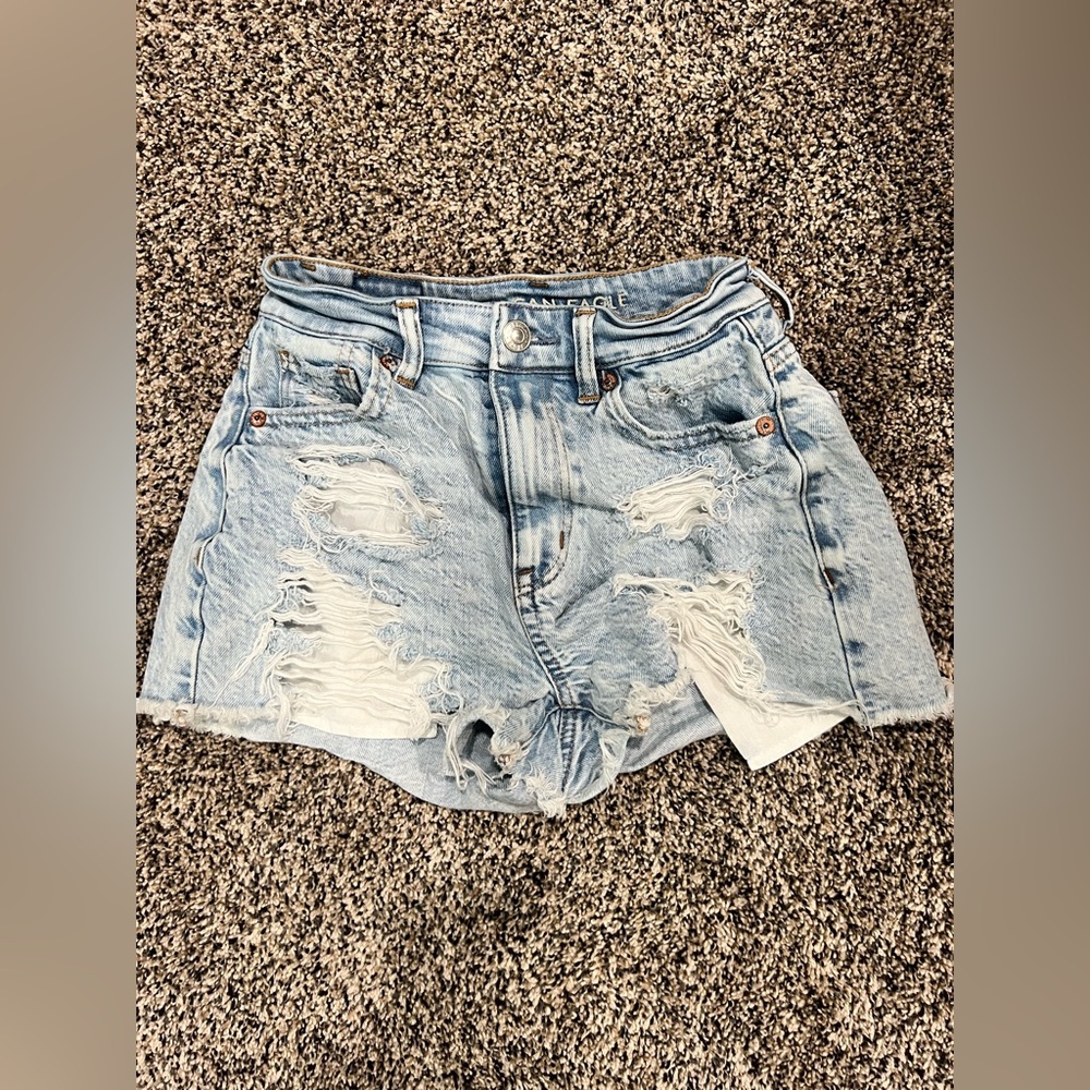 EUC AEO American Eagle Outfitters Mom Jean Shirt, size 000
